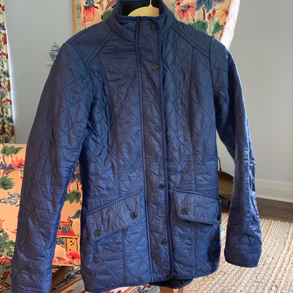 Barbour Cavalry Polarquilt Riding Jacket in Navy